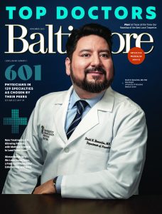 Baltimore magazine cover November 2023